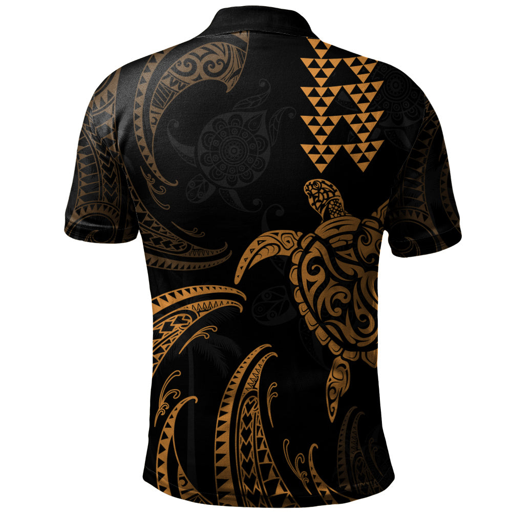 Hawaii Polo Shirt Polynesian Turtle Tribal Ocean Spirit