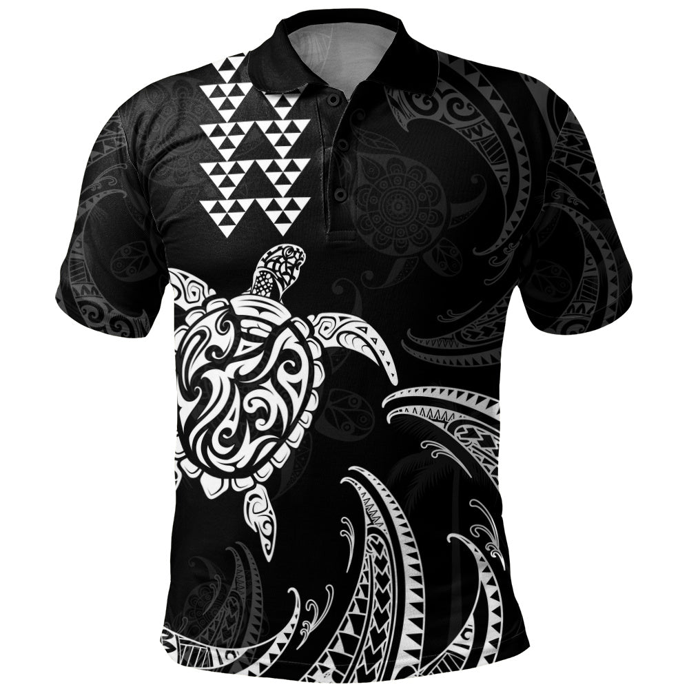 Hawaii Polo Shirt Polynesian Turtle Tribal Ocean Spirit
