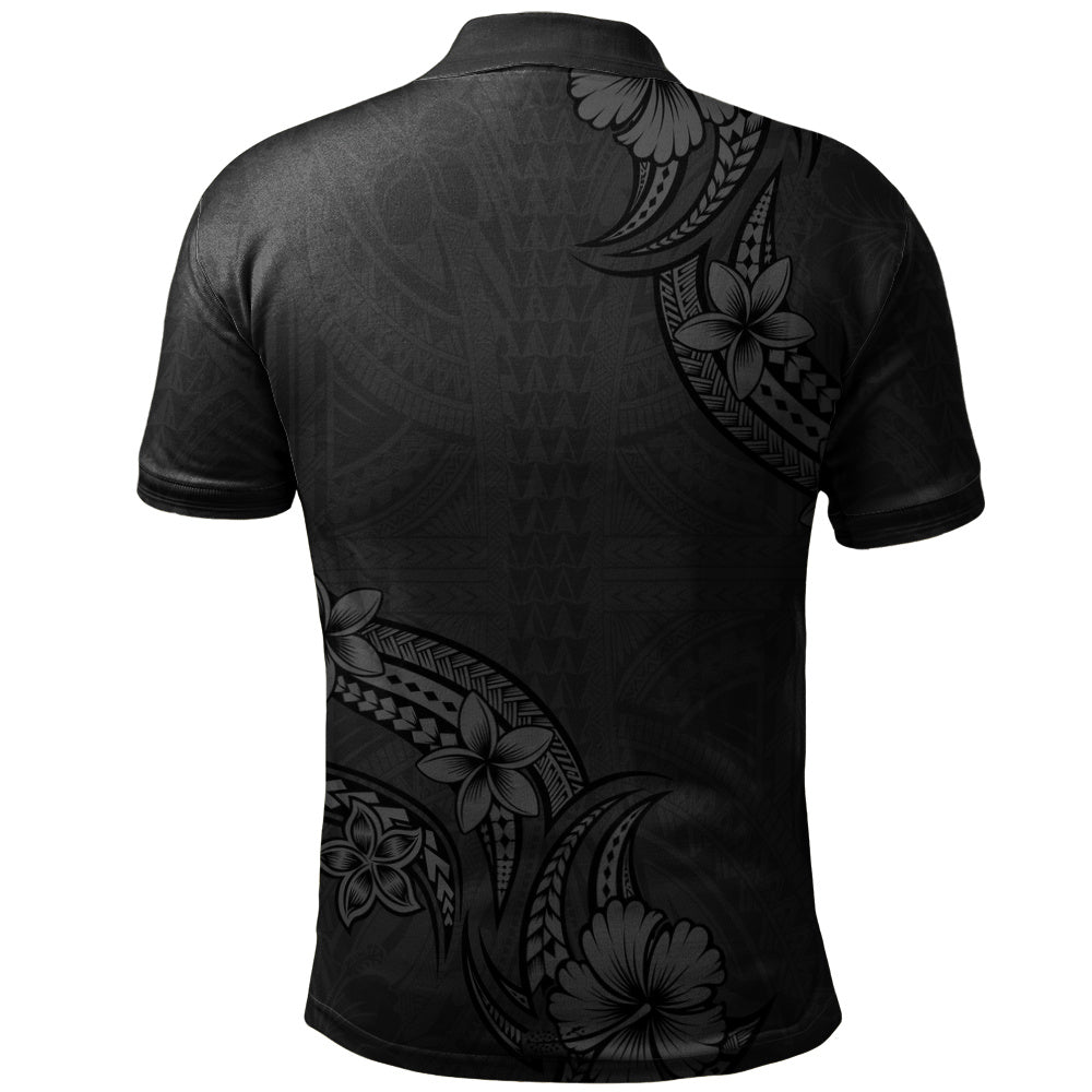 Hawaii Polo Shirt Plumeria Tribal Wave