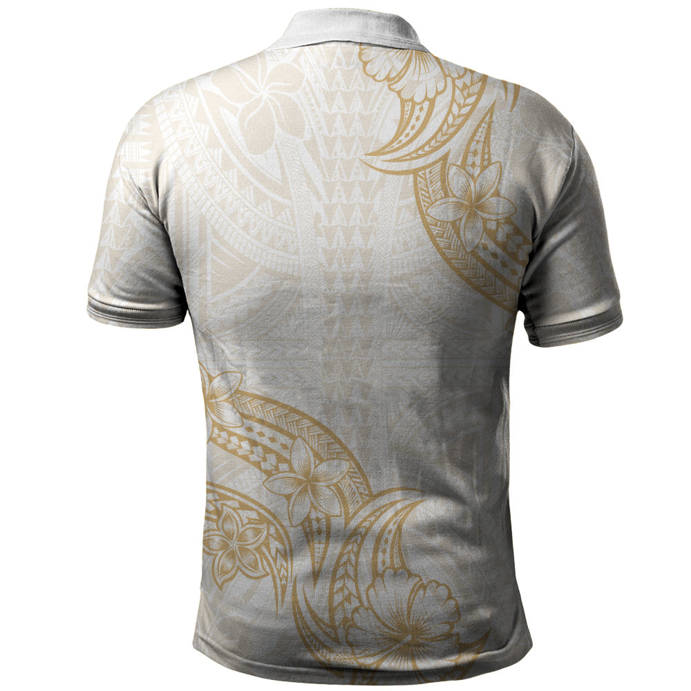 Hawaii Polo Shirt Plumeria Tribal Wave