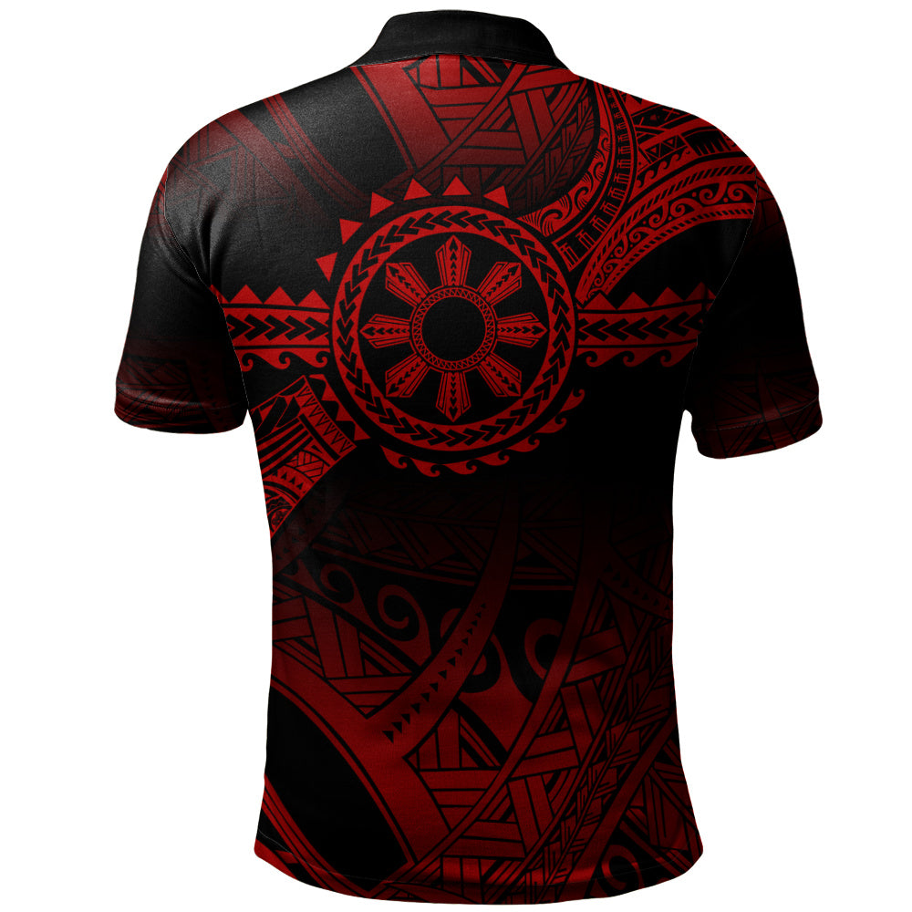 Philippines Filipinos Polo Shirt Polynesian Tribal Sun Tribal Legacy