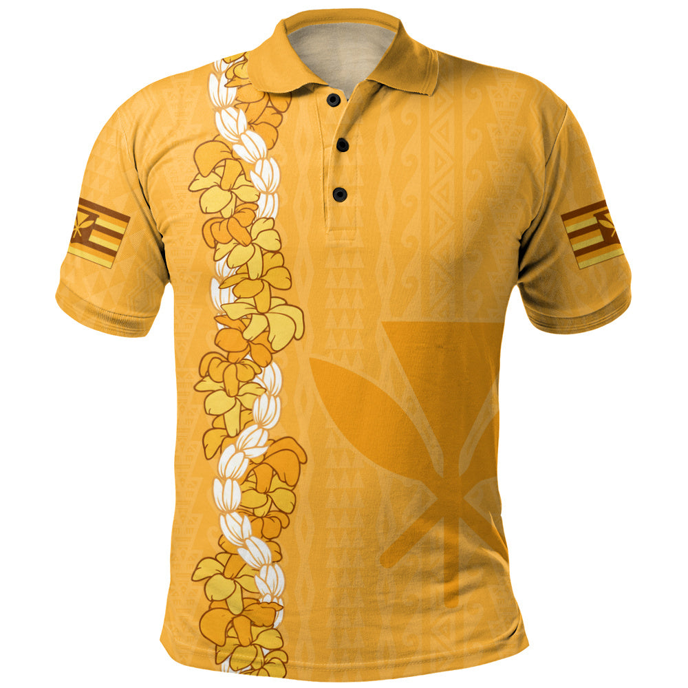 Hawaii Polo Shirt Flower Lei Kanaka Maoli Polynesia Island Style