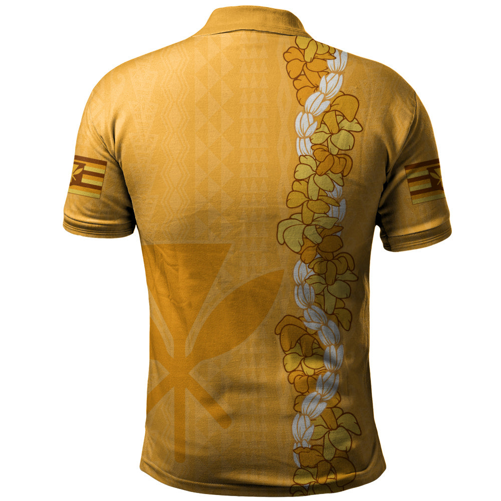Hawaii Polo Shirt Flower Lei Kanaka Maoli Polynesia Island Style