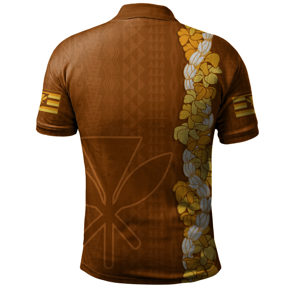 Hawaii Polo Shirt Flower Lei Kanaka Maoli Polynesia Island Style