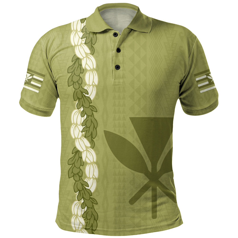 Hawaii Polo Shirt Flower Lei Kanaka Maoli Polynesia Island Style
