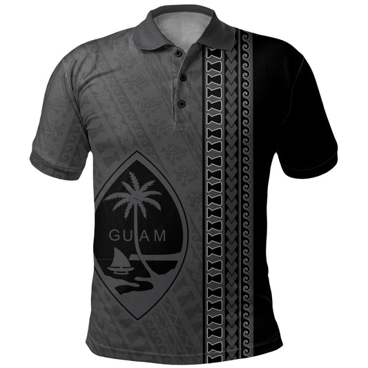 Guam Polo Shirt Island Crest Chamorro Tribal Heritage
