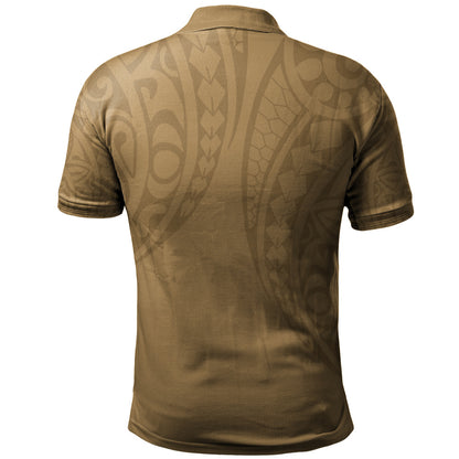 Philippines Filipinos Polo Shirt Kakau Style Golden