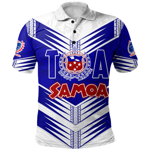 Samoa Polo Shirt Toa Samoa Rugby Polynesian Tribal Pride Style