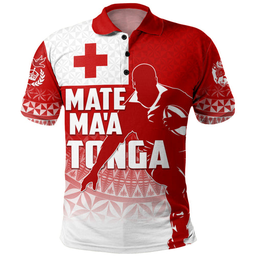 Tonga Polo Shirt Mate Ma'a Tonga Rugby Ngatu Athletic Style