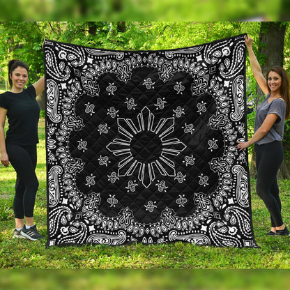 Philippines Filipinos Premium Quilt Sun Bandana Paisley Print Heritage