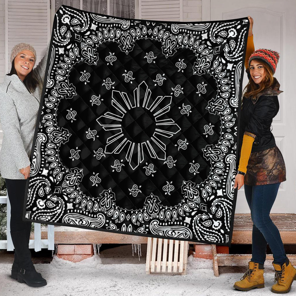 Philippines Filipinos Premium Quilt Sun Bandana Paisley Print Heritage
