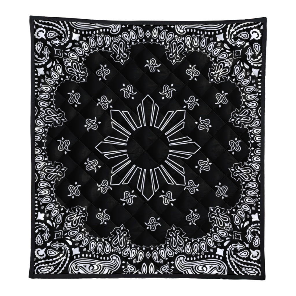 Philippines Filipinos Premium Quilt Sun Bandana Paisley Print Heritage