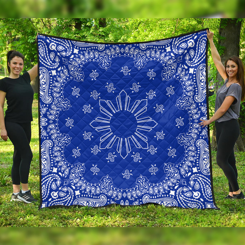 Philippines Filipinos Premium Quilt Sun Bandana Paisley Print Heritage