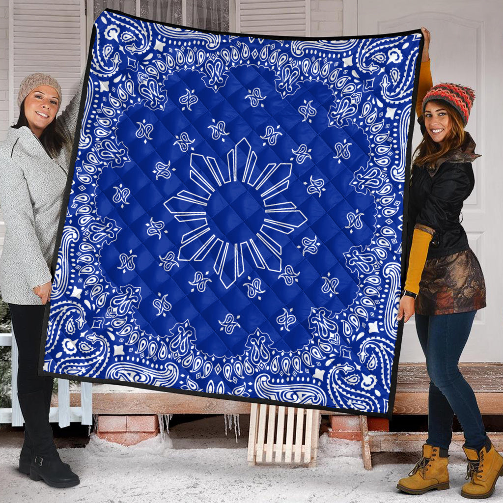 Philippines Filipinos Premium Quilt Sun Bandana Paisley Print Heritage