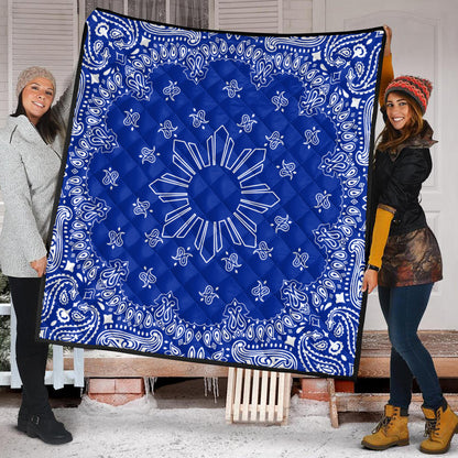 Philippines Filipinos Premium Quilt Sun Bandana Paisley Print Heritage