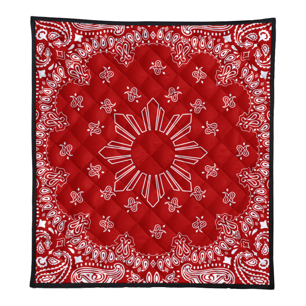 Philippines Filipinos Premium Quilt Sun Bandana Paisley Print Heritage