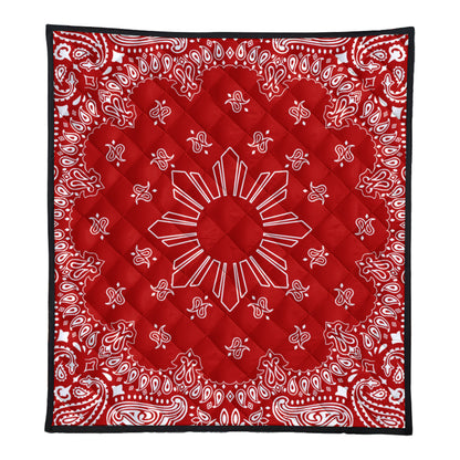 Philippines Filipinos Premium Quilt Sun Bandana Paisley Print Heritage