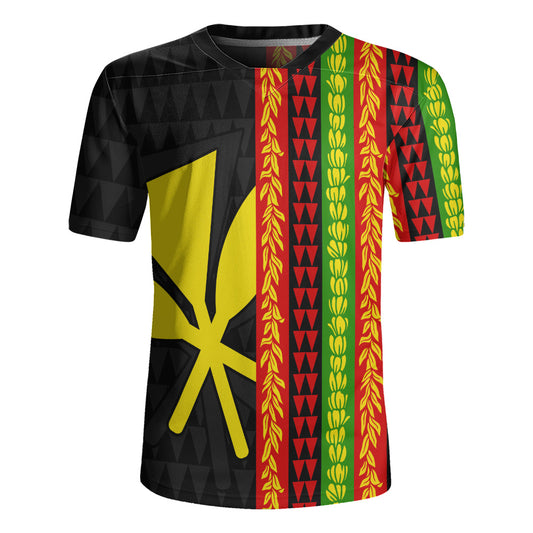 Hawaii Rugby Jersey Flag Tribal Stripe Island Pride Style