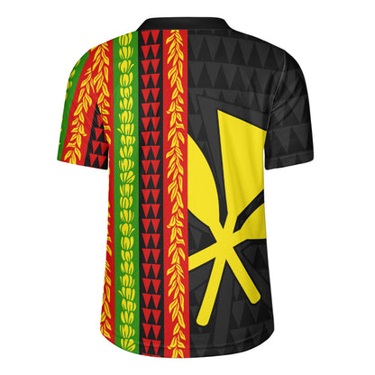 Hawaii Rugby Jersey Flag Tribal Stripe Island Pride Style
