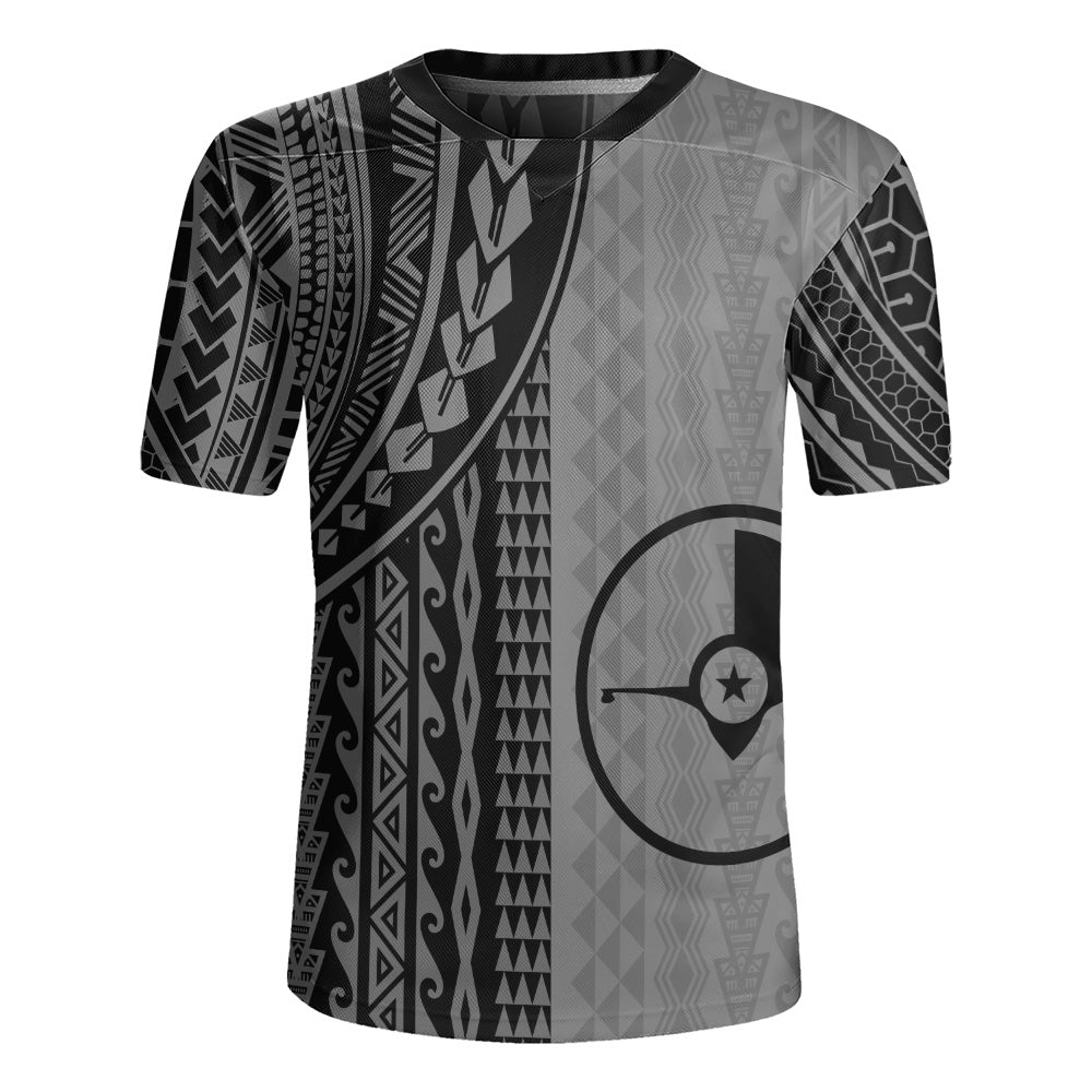 Yap State Rugby Jersey Polynesian Tattoo