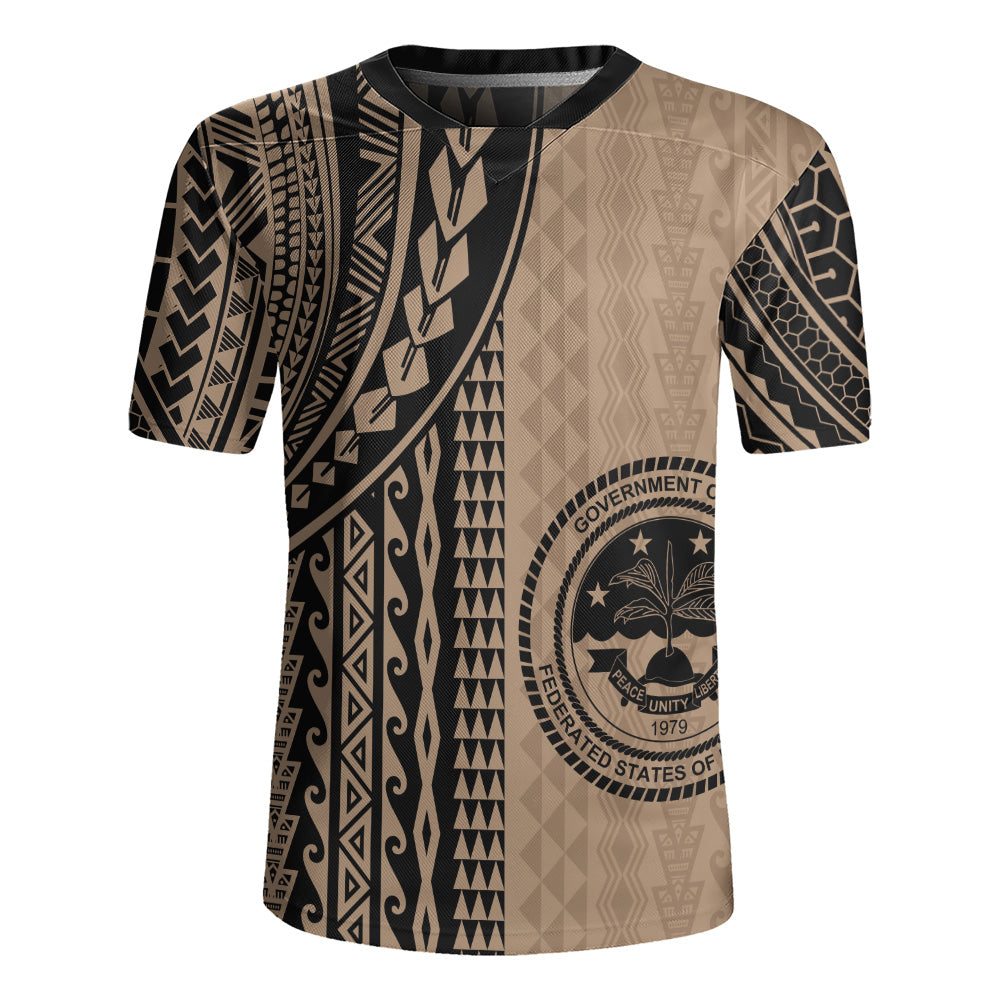 Federated States Of Micronesia Rugby Jersey Polynesian Tattoo