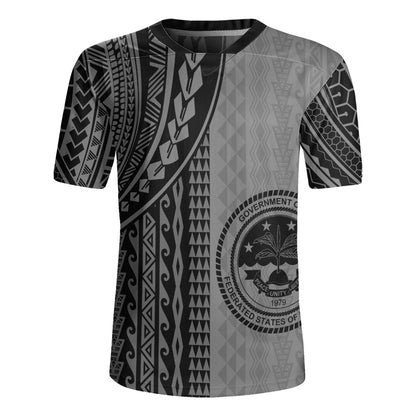 Federated States Of Micronesia Rugby Jersey Polynesian Tattoo