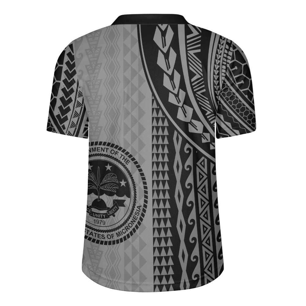 Federated States Of Micronesia Rugby Jersey Polynesian Tattoo