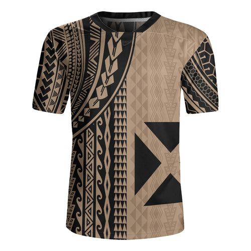 Wallis And Futuna Rugby Jersey Polynesian Tattoo