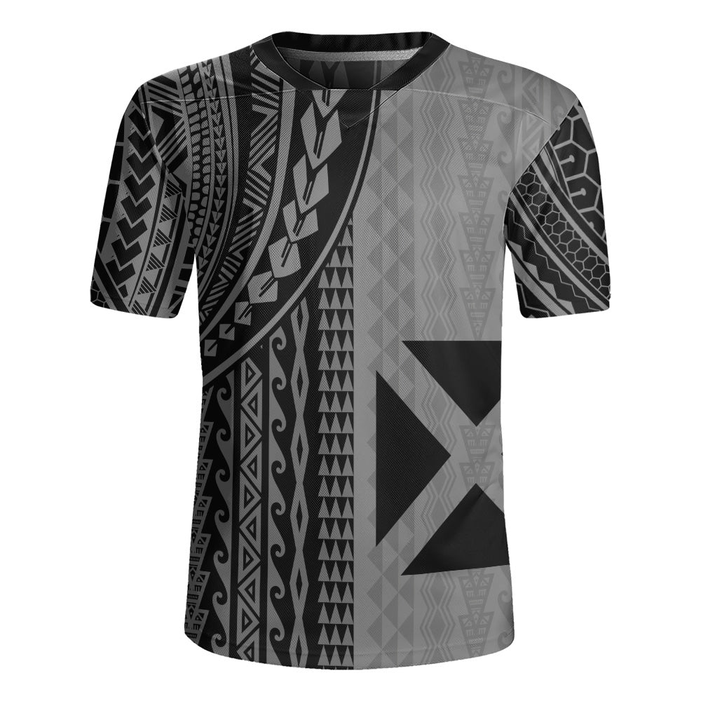 Wallis And Futuna Rugby Jersey Polynesian Tattoo