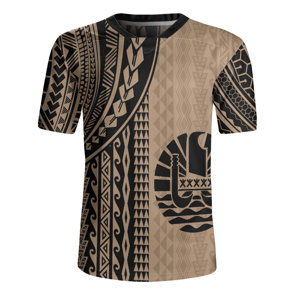Tahiti Rugby Jersey Polynesian Tattoo