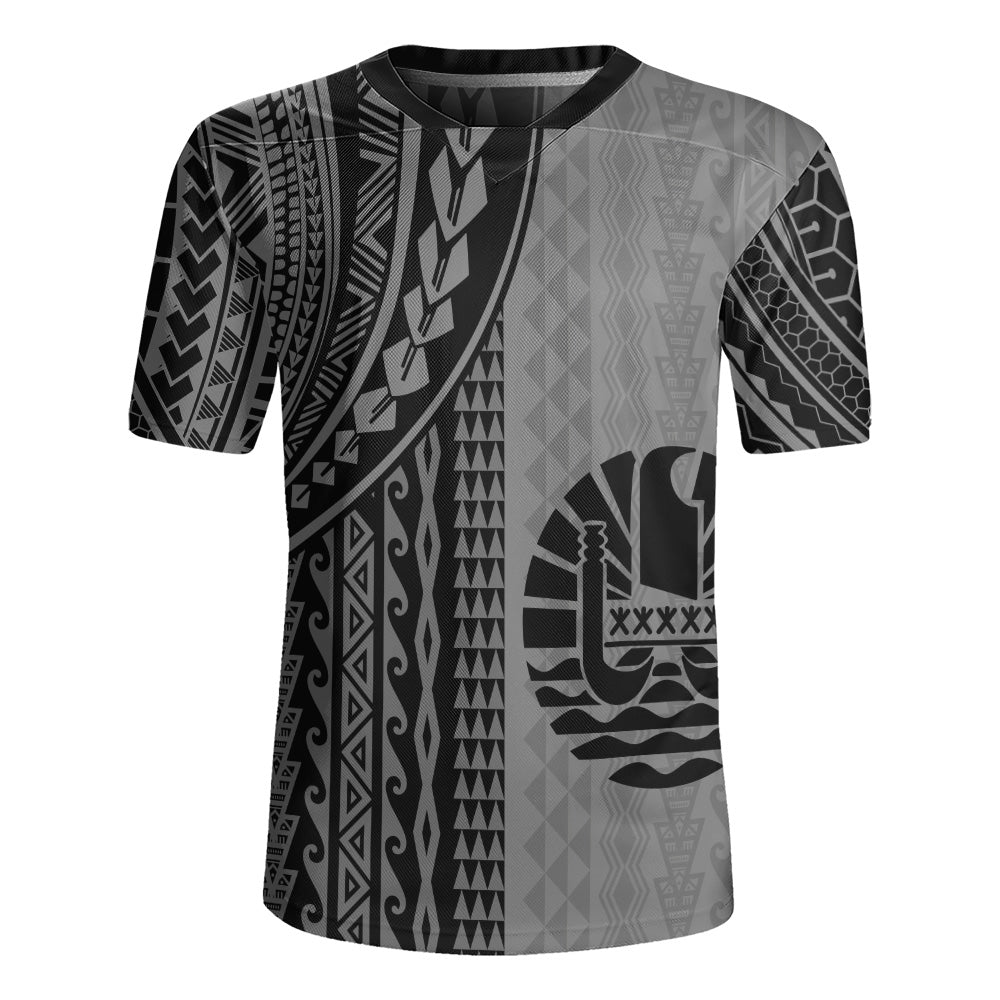 Tahiti Rugby Jersey Polynesian Tattoo