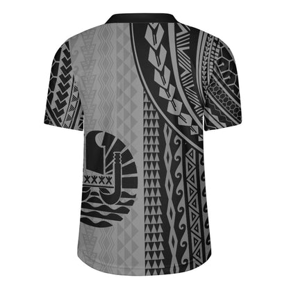 Tahiti Rugby Jersey Polynesian Tattoo