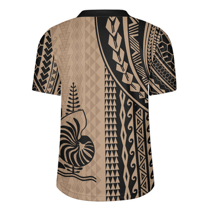 New Caledonia Rugby Jersey Polynesian Tattoo