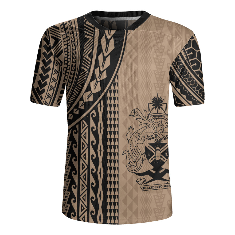 Solomon Islands Rugby Jersey Polynesian Tattoo