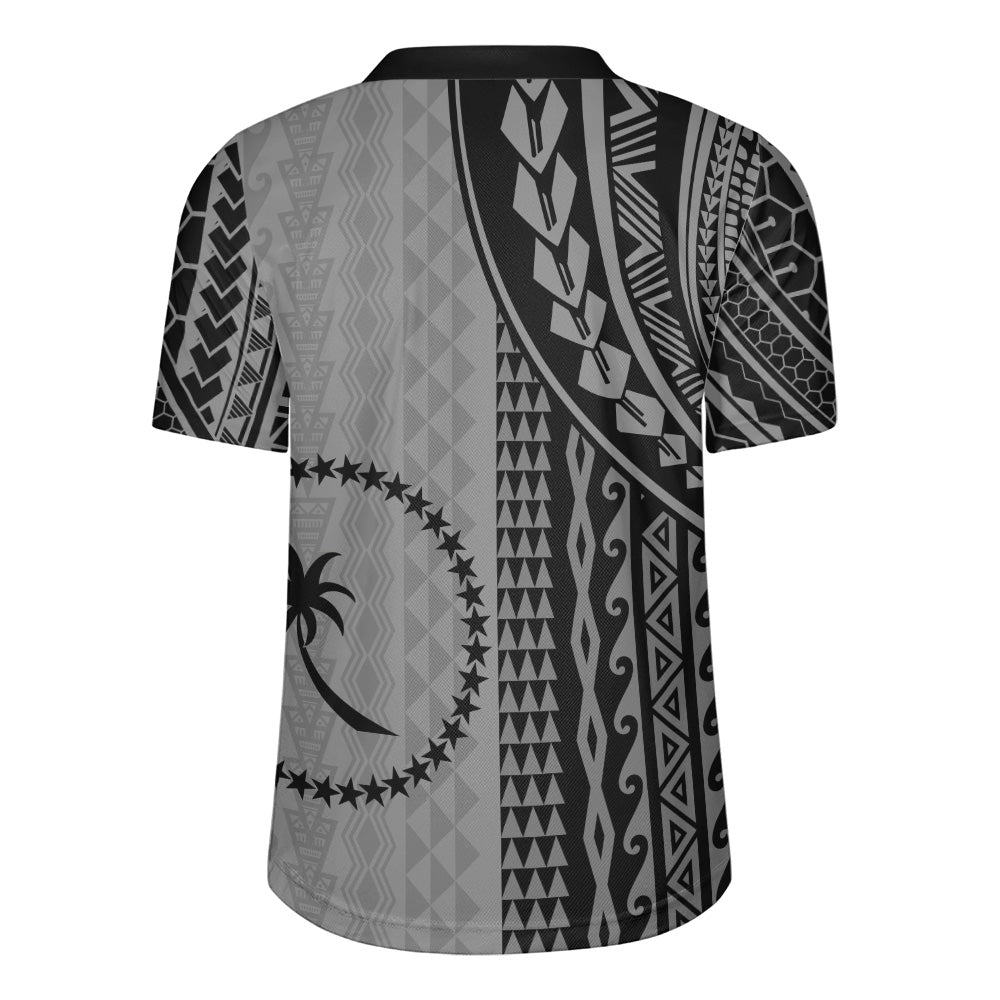 Chuuk State Rugby Jersey Polynesian Tattoo