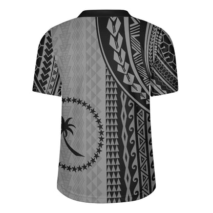 Chuuk State Rugby Jersey Polynesian Tattoo