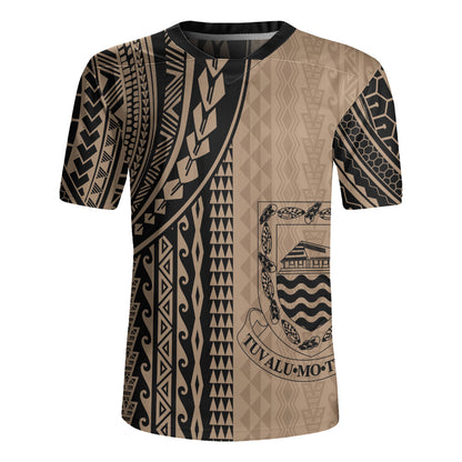 Tuvalu Rugby Jersey Polynesian Tattoo
