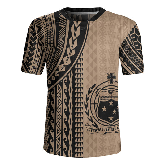 Samoa Rugby Jersey Polynesian Tattoo