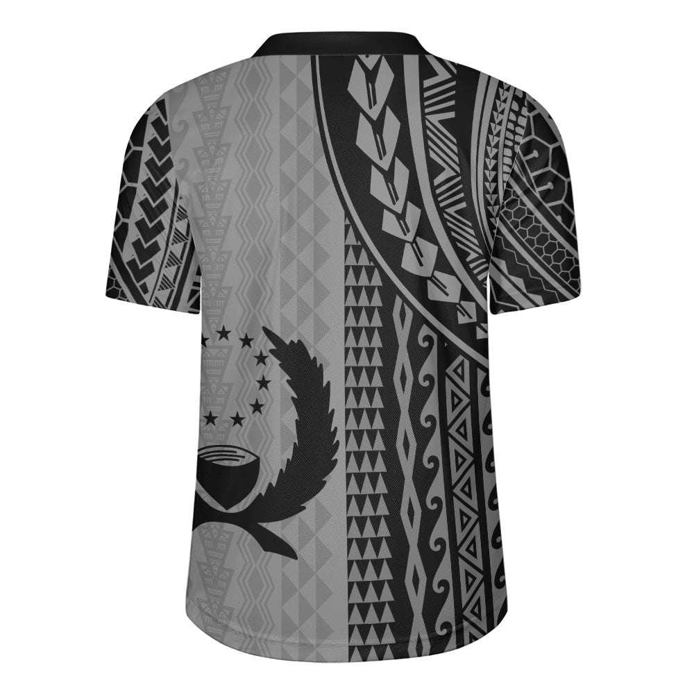 Pohnpei State Rugby Jersey Polynesian Tattoo