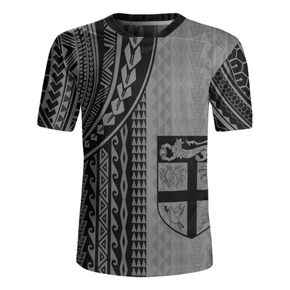Fiji Rugby Jersey Polynesian Tattoo