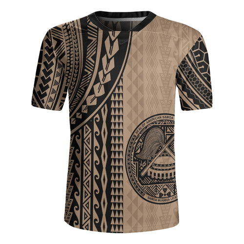 American Samoa Rugby Jersey Polynesian Tattoo