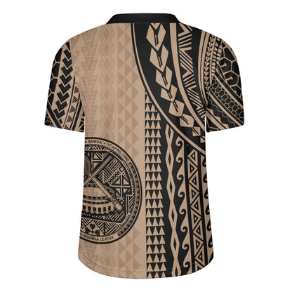 American Samoa Rugby Jersey Polynesian Tattoo