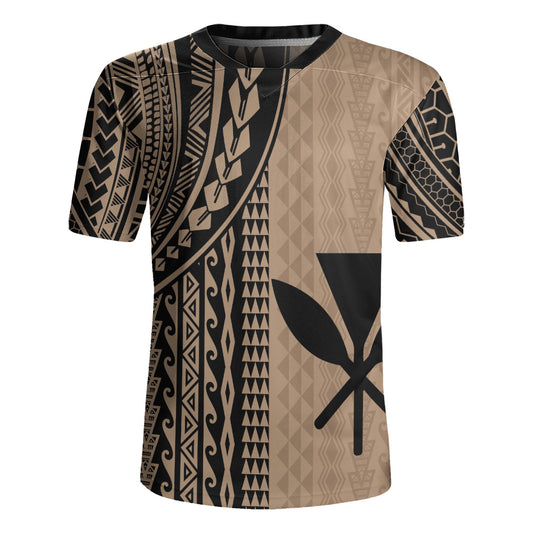 Hawaii Rugby Jersey Kanaka Maoli Polynesian Tattoo
