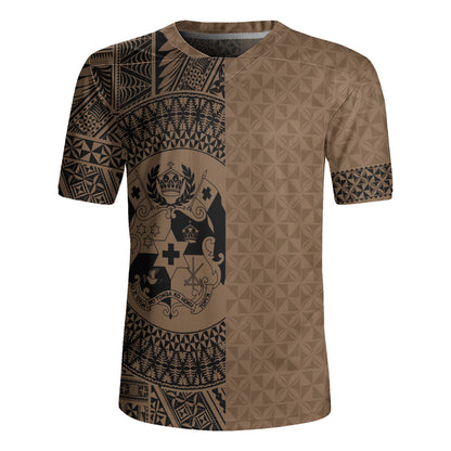 Tonga Rugby Jersey Coat Of Arms Ngatu Tapa Heritage Style
