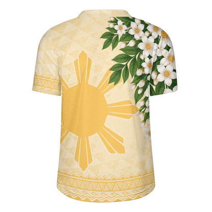 Philippines Filipinos Rugby Jersey Sampaguita Sunshine Bloom Style
