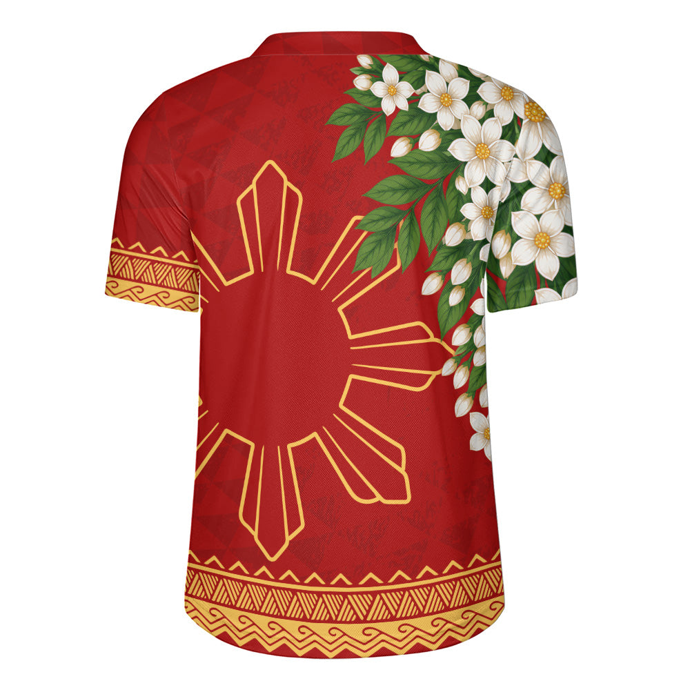 Philippines Filipinos Rugby Jersey Sampaguita Sunshine Bloom Style