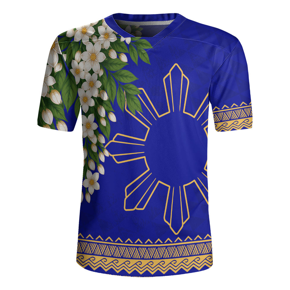 Philippines Filipinos Rugby Jersey Sampaguita Sunshine Bloom Style