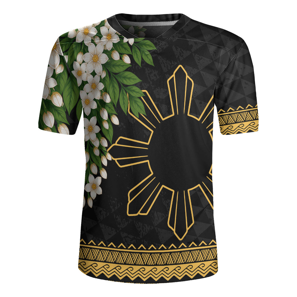 Philippines Filipinos Rugby Jersey Sampaguita Sunshine Bloom Style