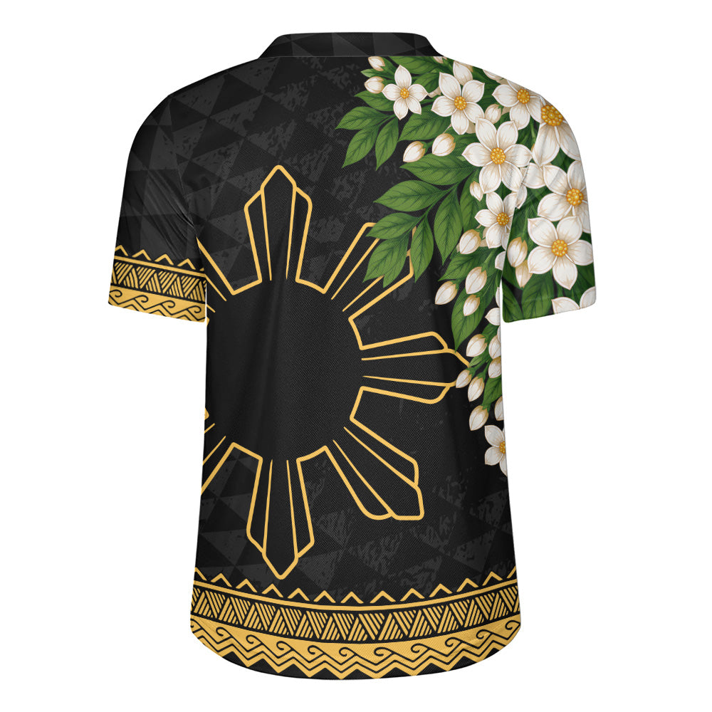 Philippines Filipinos Rugby Jersey Sampaguita Sunshine Bloom Style