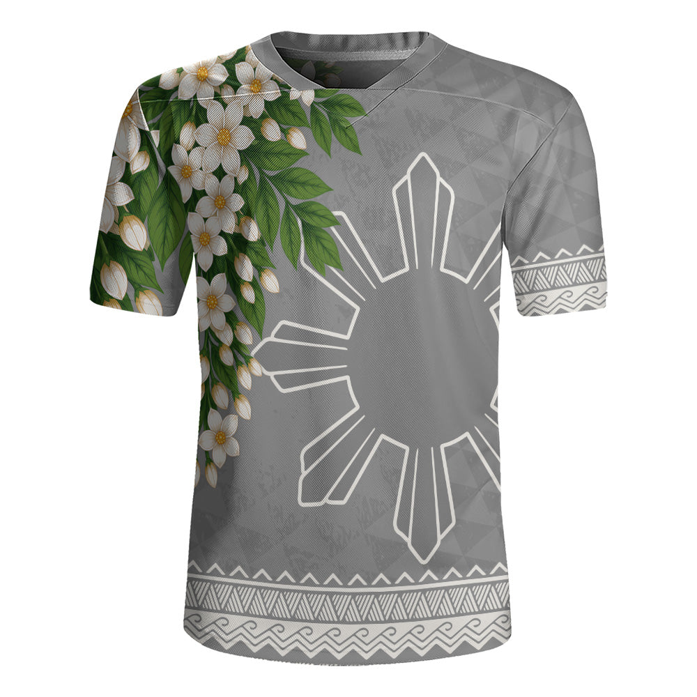 Philippines Filipinos Rugby Jersey Sampaguita Sunshine Bloom Style